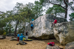 Bouldern Fontainebleau Rocher Fin