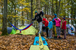 Camping La Musardiere Fontainebleau Slackline