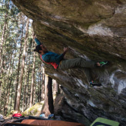 Bouldern Ginzling Links ausn
