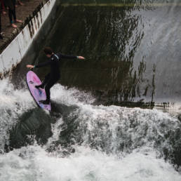 Surfen München Floßlände
