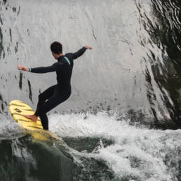 Surfen München Floßlände