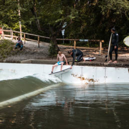 Surfen München Floßlände