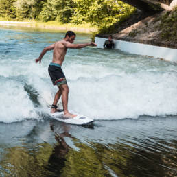 Surfen München Floßlände