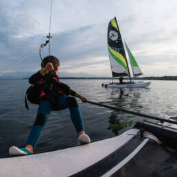 Katamaran Segeln Nordbad Tutzing