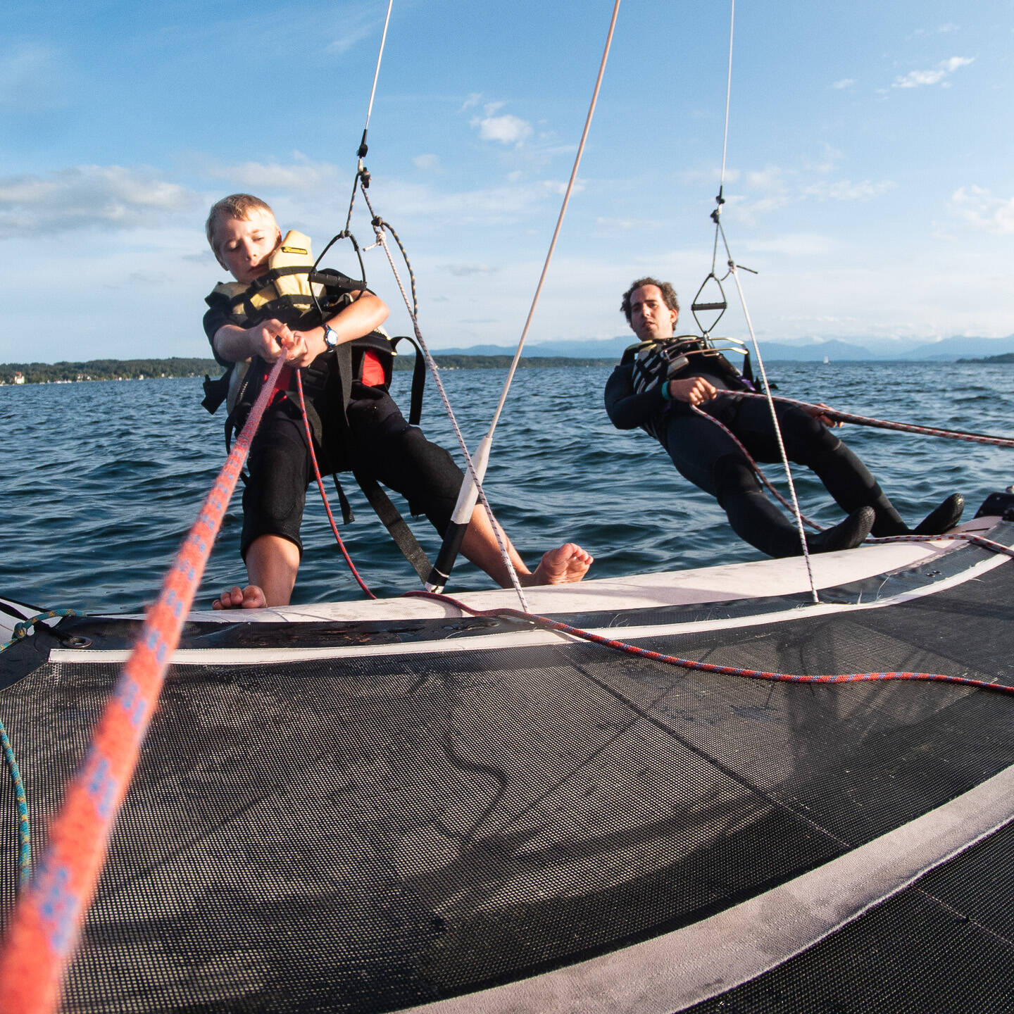 Katamaran Segeln Nordbad Tutzing