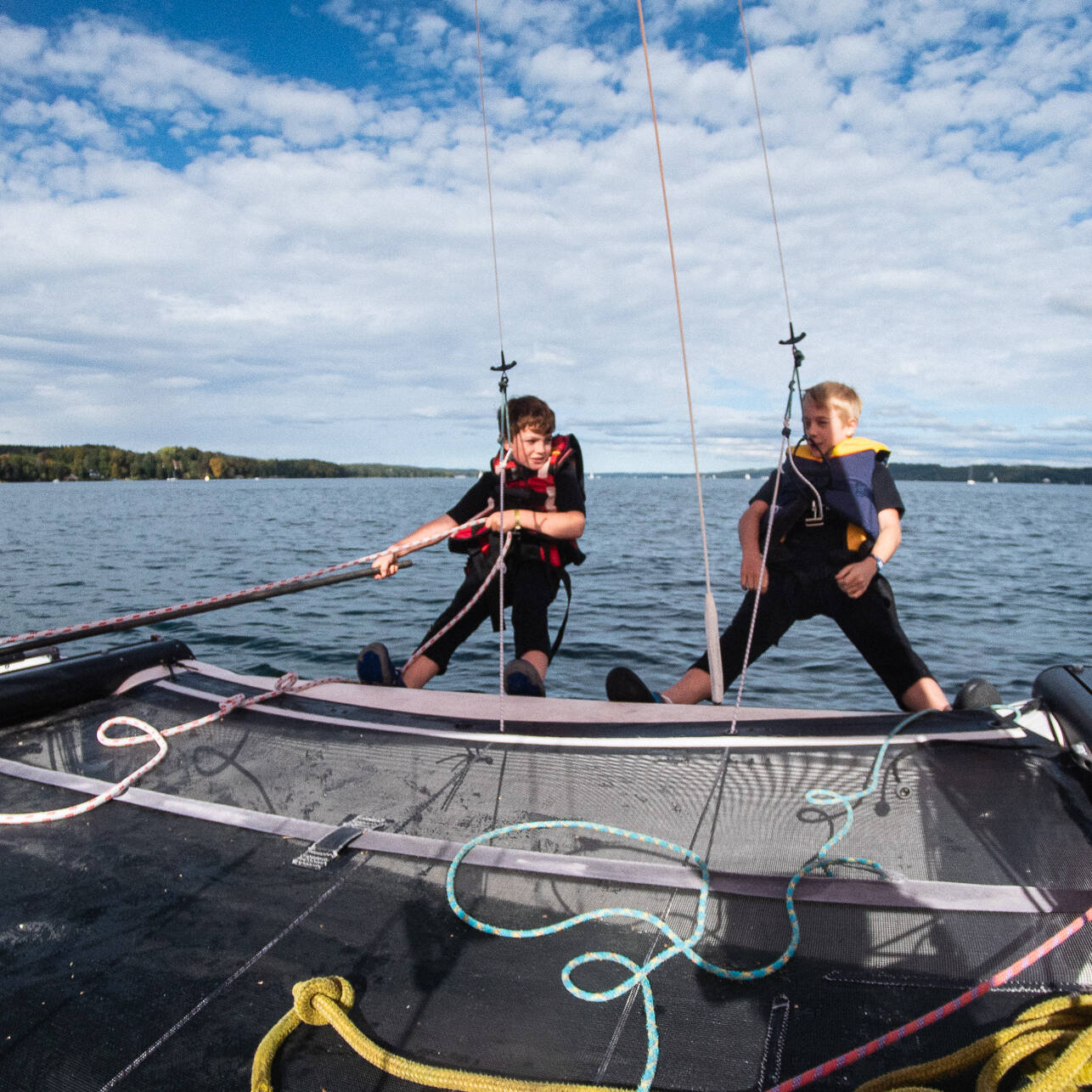 Katamaran Segeln Nordbad Tutzing